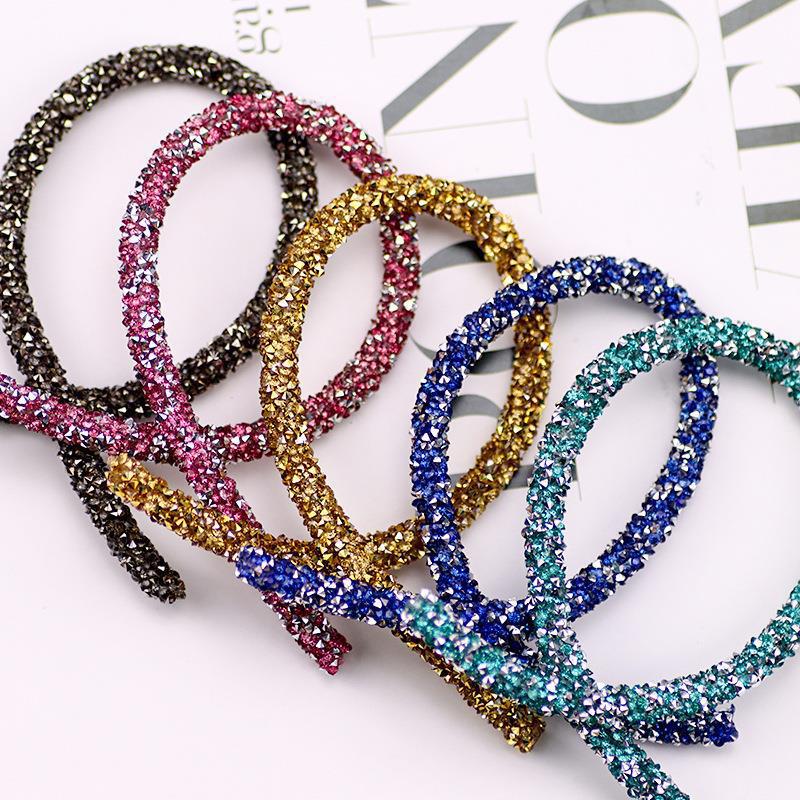 270cm Glitter Rhinestones Sequins Trimmings Soft Tube Cord Rope Strings DIY Garment Shoes Headwear Decoration Accessories