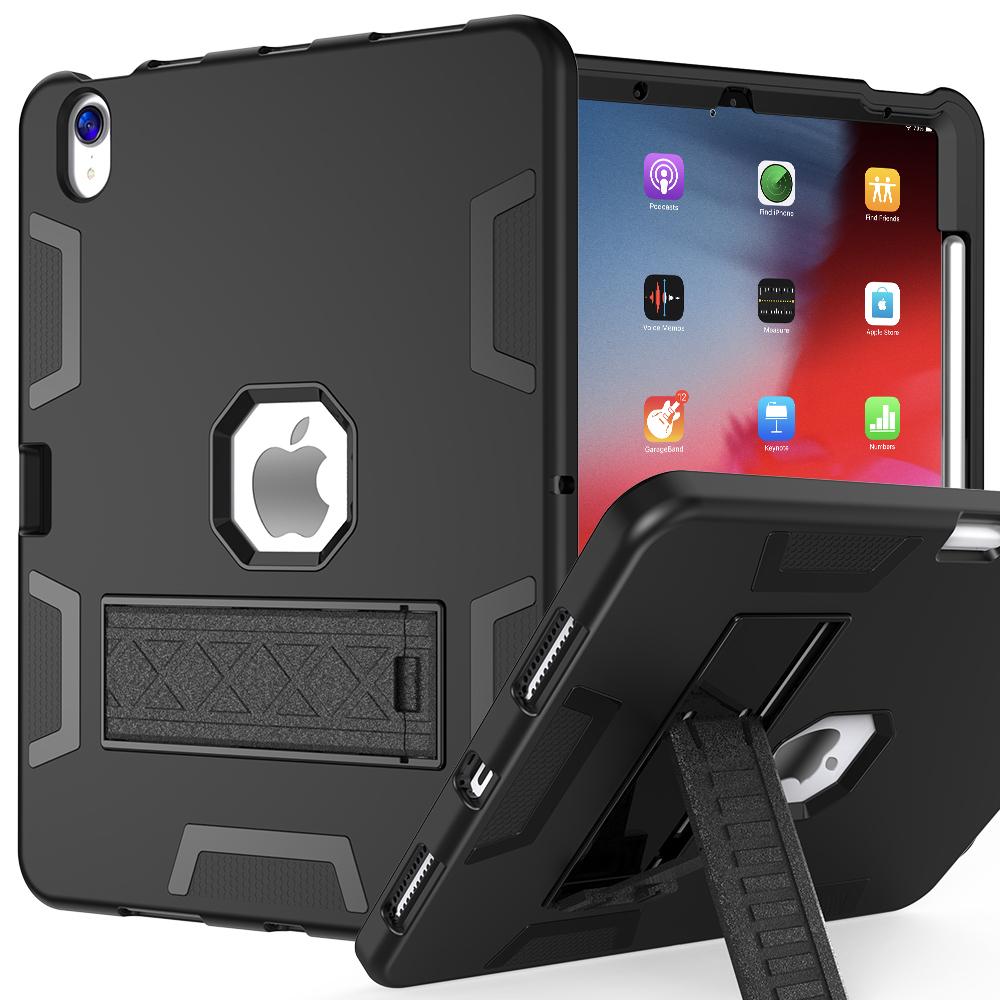 For iPad (2025)/iPad 10.9 (2022) Case Silicone+PC Kickstand Tablet Cover with Pencil Holder