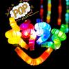Fidget Pipe Toy Flexible DIY Stretchable Colorful Glowing Tube Relieve Boredom Adjustable LED Telescopic Tube