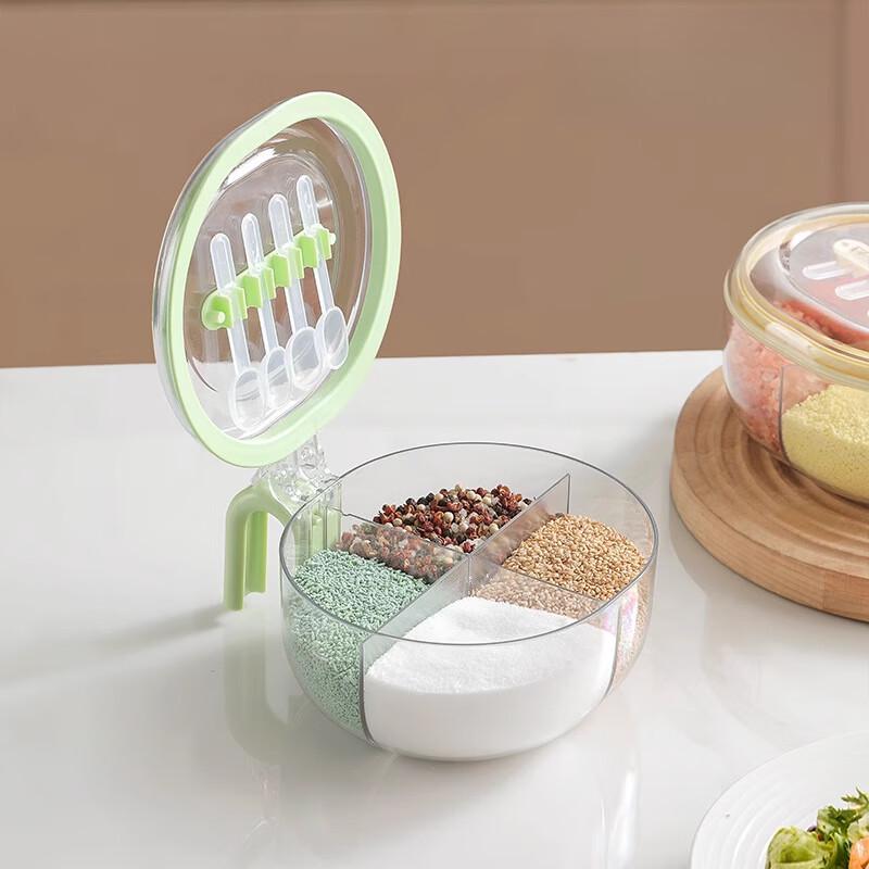 Yingbai 4-Compartment Kitchen Seasoning Organizer