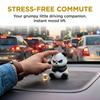 Funny 3D Printed Grumpy Panda Car Dashboard Ornament with Mini Beer Cup for Unique Vehicle Styling Car Interior Decoration