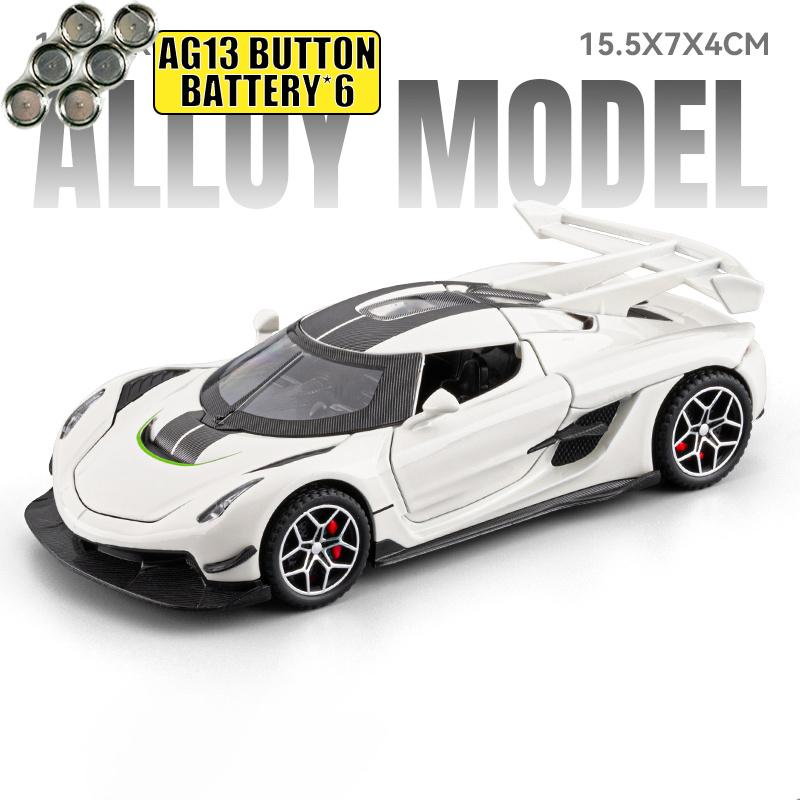 1:32 Jesko Super Sports Car Alloy Metal Diecast Model Car Holiday Present For Hobby Collectors Home Computer Desktop Decorations