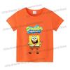 SpongeBobs Cartoon Tshirt for Children Cotton Soft Tee Boys Girls Tops Colorful Clothing Anime Printed Clothes Birthday Gift