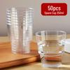 Disposable Thickened Hard Plastic Water Cups 250ml (50 Pack)