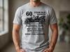 חולצת טי מתנה ליום הולדת ה-60, בן 60, רכב קלאסי בנגר, חולצת רכב רטרו מצחיקה, מתנה לבעל, חולצת יום הולדת יוניסקס