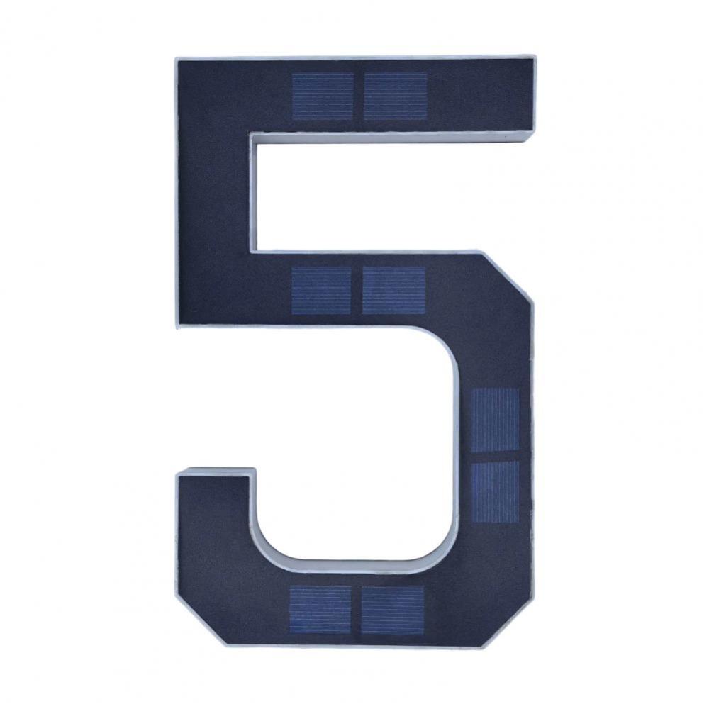 6.7IN Solar Lighted House Numbers Light No Wiring Solar Digital Doorplate  Party Centerpiece