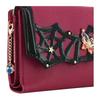 Bifold Wallet Clasp Genuine Leather Poison 316551 Gothic Goth Halloween Spider Web Goat Leather Cowhide Leather Navy [ANNA SUI] [ANNA SUI] Women's