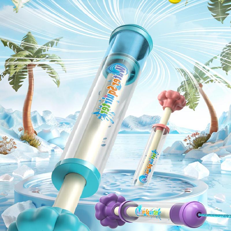 Hot Mini Fireworks Spray Water Pull Back Water Gun Firing Water Gun Summer Outdoor Beach Poor Toy Shoot Water Gun Ideal for Children