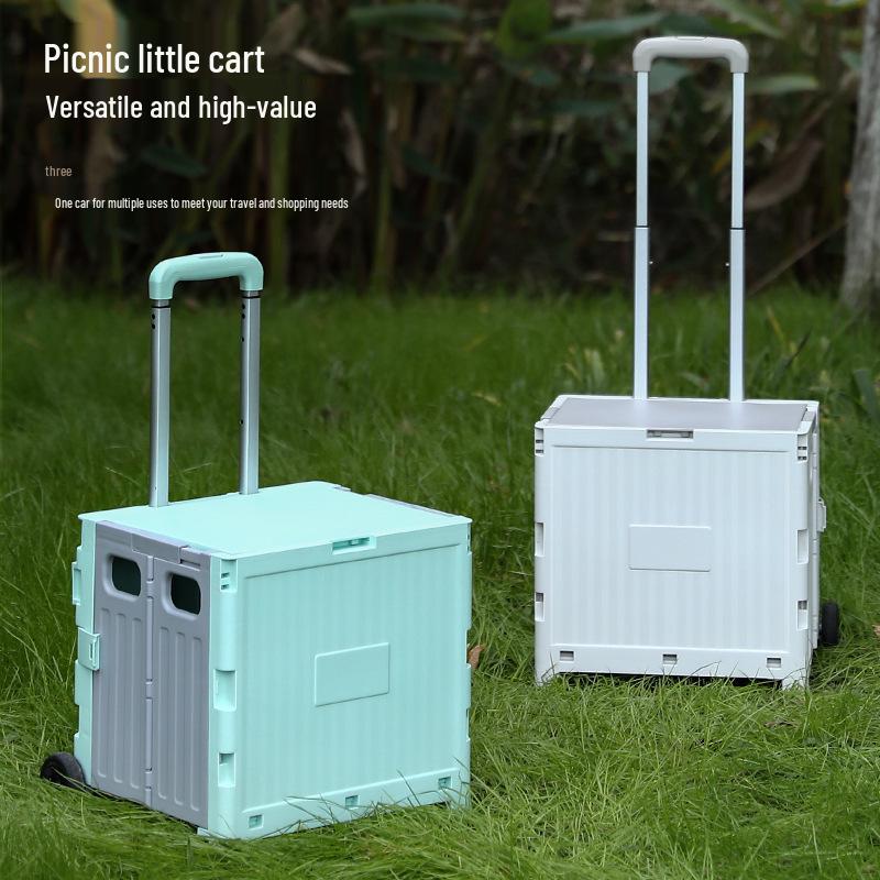 Portable Folding Mini Shopping Cart for Home and Camping Use