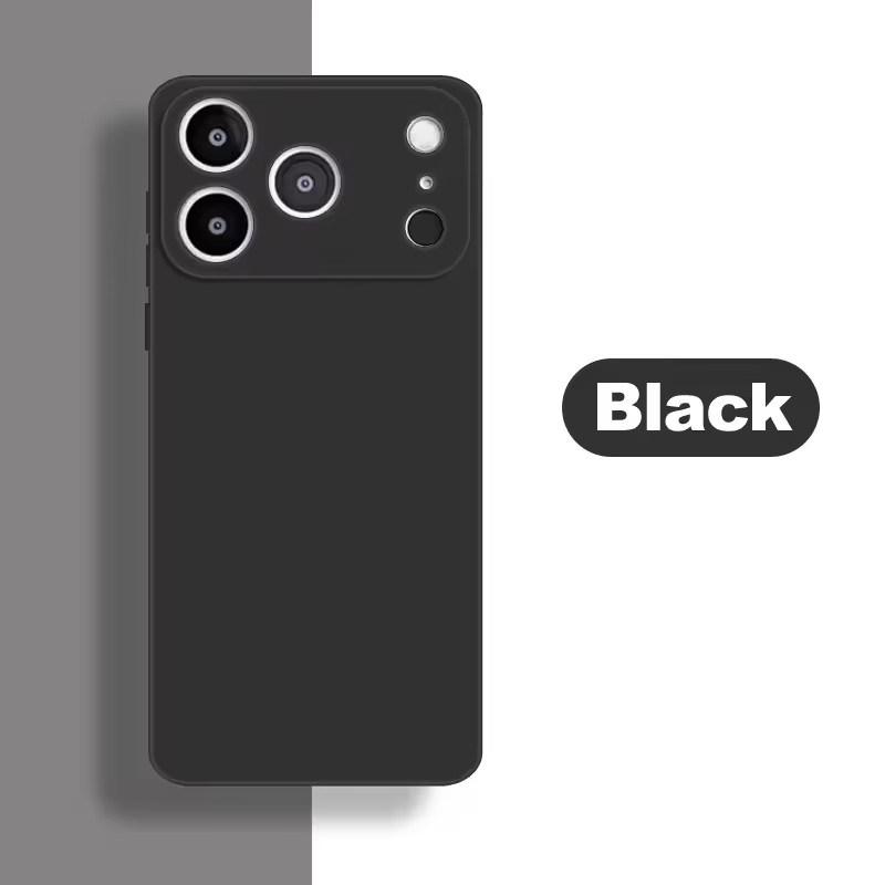 

Чехол для iPhone 17 Pro Max Чехол для iPhone 17 Pro Max Мягкий бампер из жидкого силикона Защитные чехлы для телефона для iPhone 17 Air iPhone 17 Pro чёрный