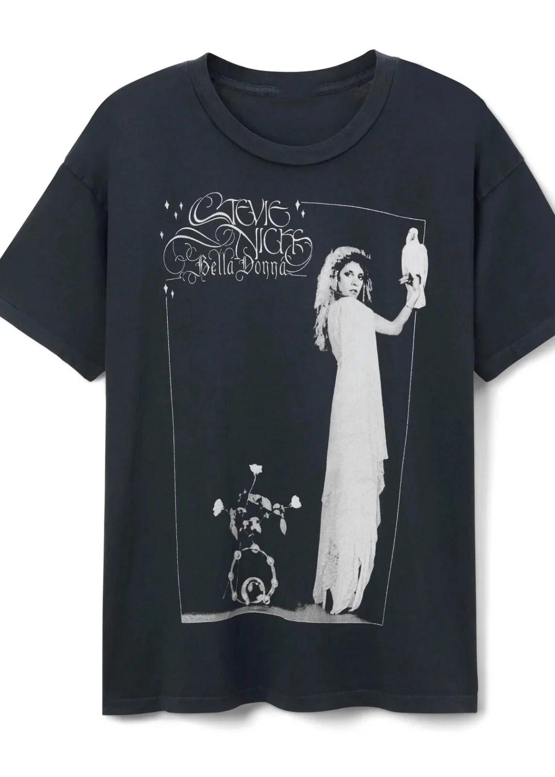Stevie Nicks Bella Donna Black short sleeve T shirt Unisex tee M