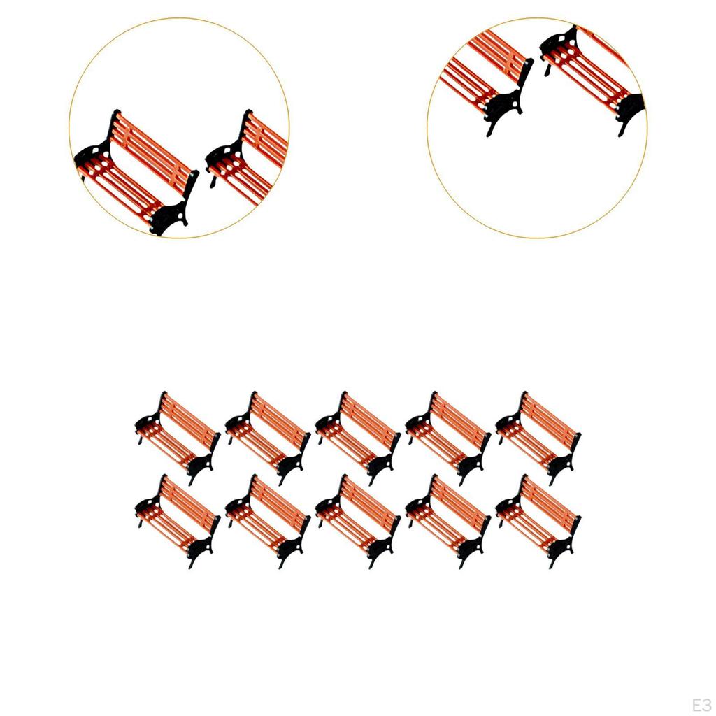 Miniature Bench for Dollhouse, Fairy Garden Accessory, Micro Landscape Item Display