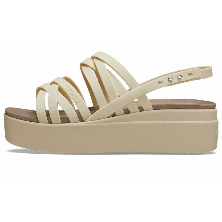 Crocs Brooklyn Thick Sole Sport Sandals Women Sandals Bone-White 206751-2Y2 36-37