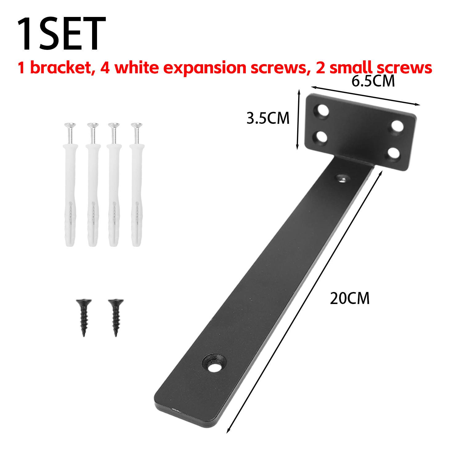 

2/1x Heavy Duty Floating Shelf Brackets Wall Shelf Support with Expansion Screw for Books Plants Speakers Decorative Brackets 1 Set