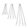 3Pcs RC Trailer Chain Set with Hook Remote Control Crawler Crane Lifting Tow Hooks 8CM 12CM 18CM
