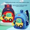 Construction Equipment Kids Backpack With Breathable Material And Cartoon Excavator For Early School