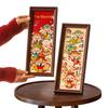 2026 Year of the Horse New Year Ornament: Calligraphy Photo Frame & God of Wealth Table Decoration