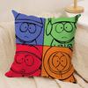 Anime SSouths PPark Cushion Cover Soft Plush Fabric DoubleSided Printed Cushion Covers for All Seasons Modern HomeDecor Gift