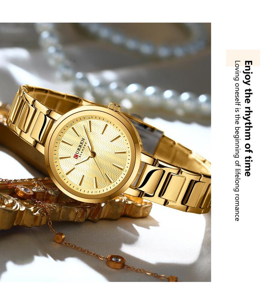 CURREN 9109 Women's Waterproof Quartz Watch - Simple, Casual Design with Small Dial