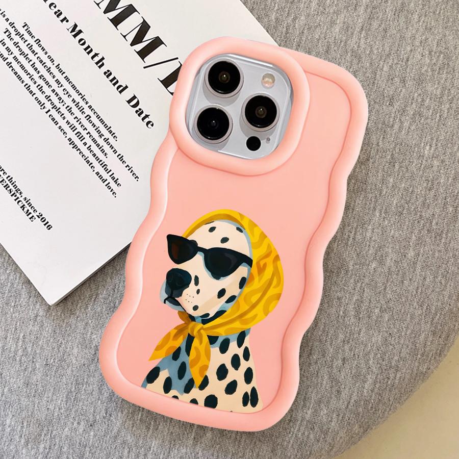 Soft Phone Cover Case for iPhone 12 13 15 Plus XR 17 Air 8 11 14 16 Pro Max Cartoon Dog Duck
