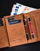 Men's leather wallet with zipper pocket - Peterson