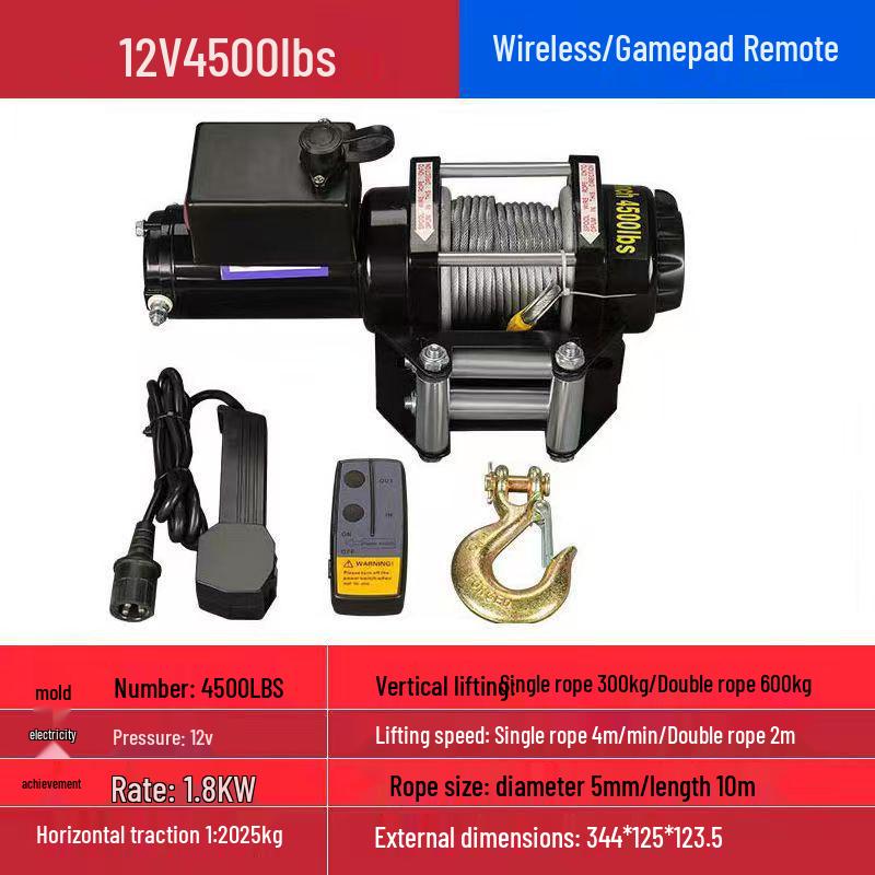 12V/24V Electric Off-Road Car Winch & Hoist