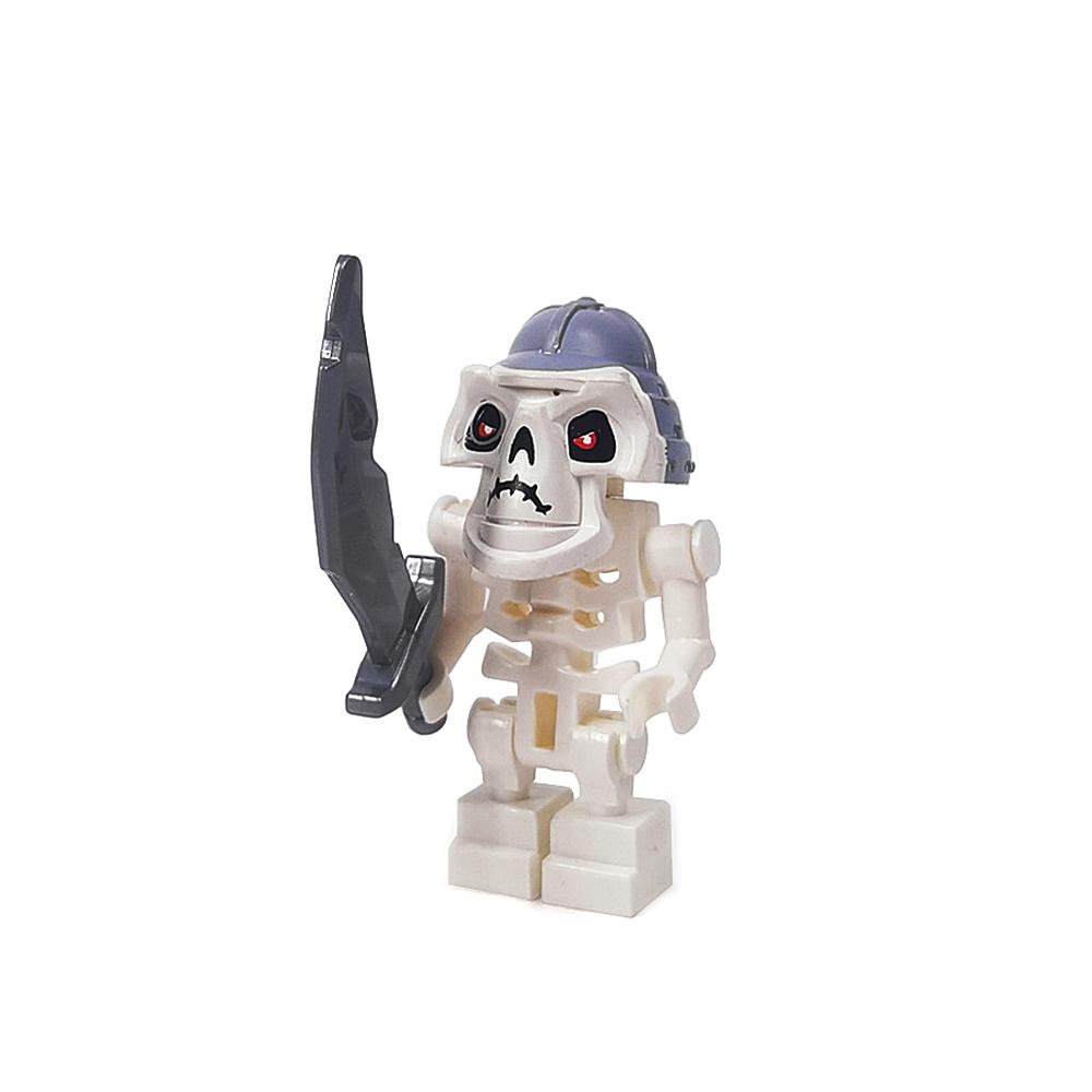 

MOC Хэллоуин Армия Скелетов Мини Кукла Строительные Блоки Сделай Сам Собранные Строительные Блоки Кукла Персонаж Скелет Лошадь Украшения Игрушка