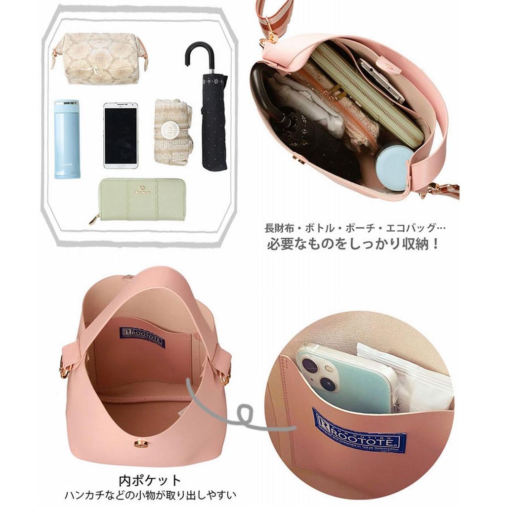 Deli Shoulder Bag Crossbody Small Synthetic Leather 1055 02 Black [Routeto] LT.Deli.Point Shoulder-B Women's