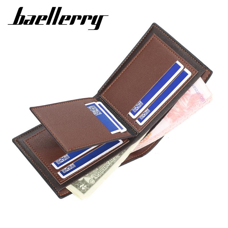 Baellerry Men Fashion Card Holder Wallet Classic Wallets Vintage Business Design Purse GZW