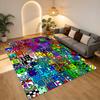 Pixel Characters Living Room Nonslip Area Rug Soft Carpet For Bedroom Game Playroom Sofa Office Home Decor Doormat Christmas Gift C926386