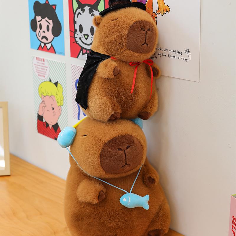 Capybara Headphones Plush Pillow: Adorable Sleeping Doll & Birthday Gift