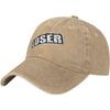 Loser Washed Baseball Cap Streetwear Low Profile Cotton Dad Hat for Unisex Adults