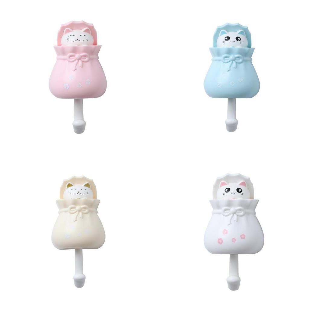 Adorable Cartoon Strong Adhesive Wall Hooks No Trace Hooks For Clothes And Keys