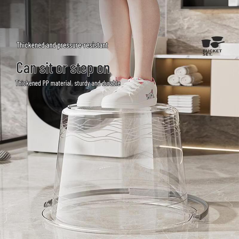Xihe Transparent Portable Water Storage Bucket