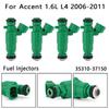 4Pcs Fuel Injectors 35310-37150 for Hyundai Accent 1.6L L4 2006-2011