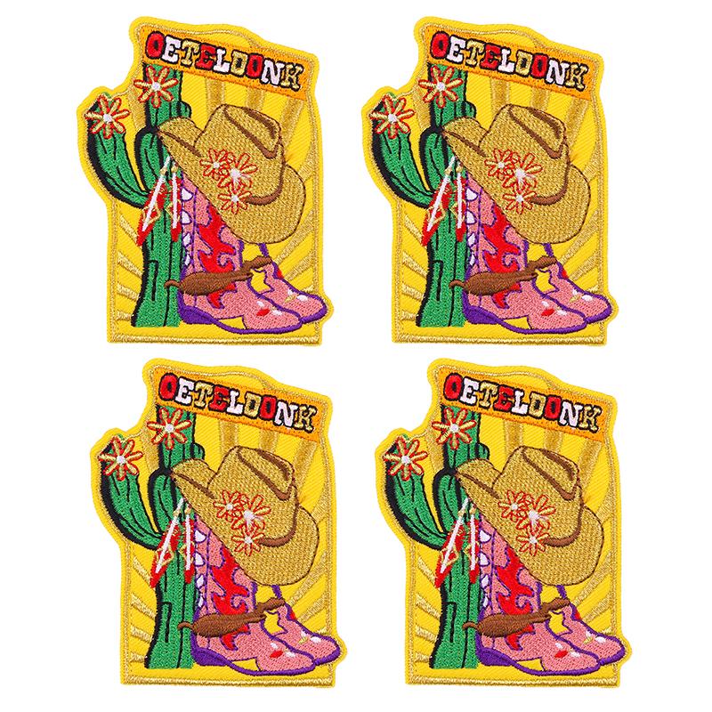 10pcs /Lots Netherland Carnival Patch Netherland Oeteldonk Emblem Full Embroidered Patches Iron On Patches For Clothing Sew Diy 