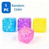 (HefengCL) Glitter Cube TPR Squishy Toy, Soft Stress Relief Squeeze Toy, Random Color, Ideal Party Favors  Classroom Rewards
