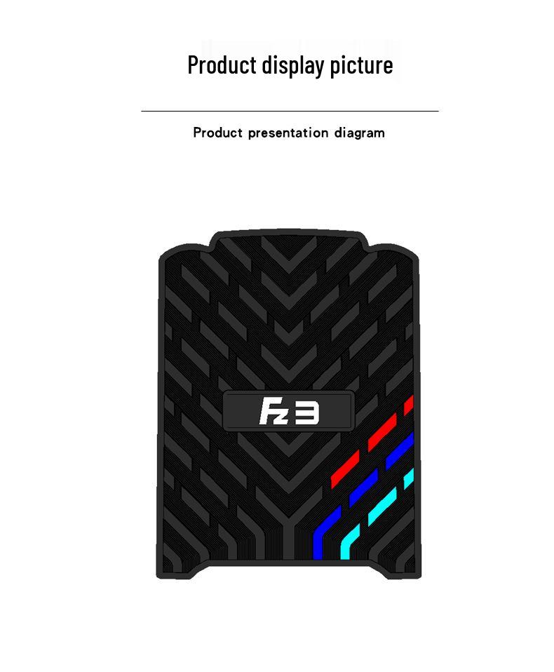 Suitable for No. 9 FZ3 110 Three-Bar Rubber Foot Mats - Waterproof Sun-Proof, Wear-Resistant Pedal Mats & Accessories.