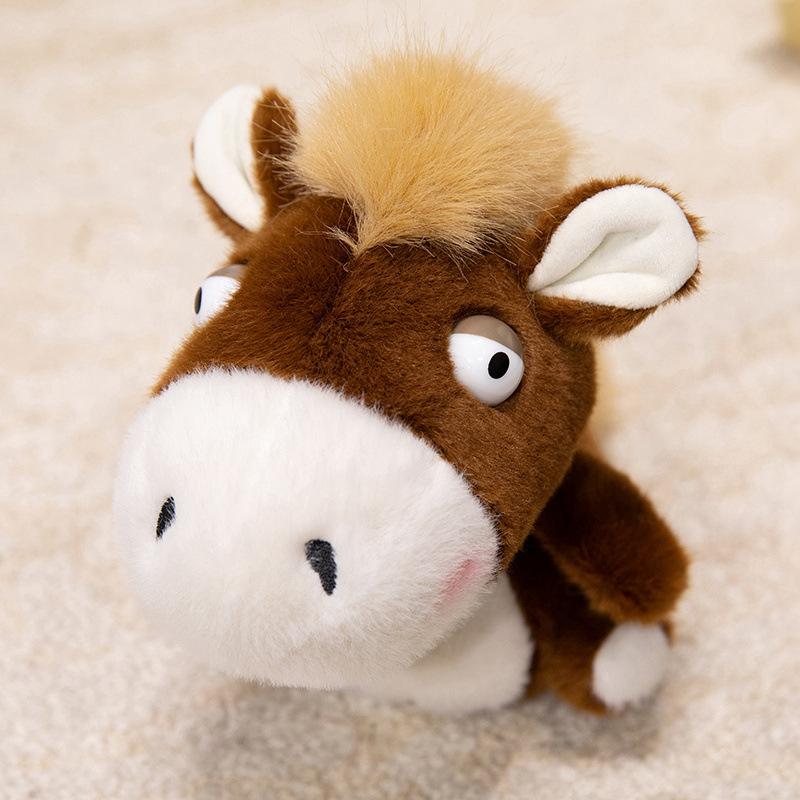 Niedliche Pony-Puppe Plüschtier Jahr des Pferdes Maskottchenpuppe Tierkreiszeichen Pferdepuppe Firmenjahrestagungs-Eventgeschenke