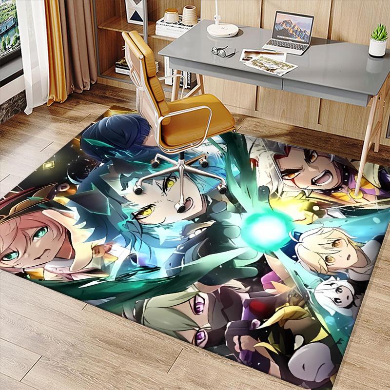 Genshin Impact characters Printed Absorbent Washable Carpet, Non-Slip Bathroom Mats, Kitchen Rugs, Yoga Mat,Living Room Entrance, Camping Picnic Rugs