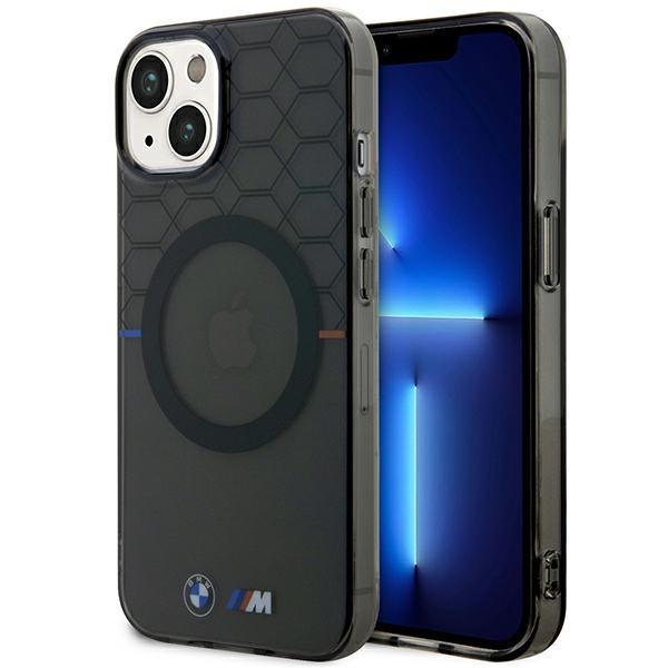 BMW BMHMP14SHGPK iPhone 14 / 15 / 13 6.1" gray/grey Pattern MagSafe Case
