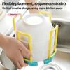 M-Portable Retractable Bowl Holder Drain Removable Cabinet Dishes Storage Rack Water Cup Kitchen Organizer