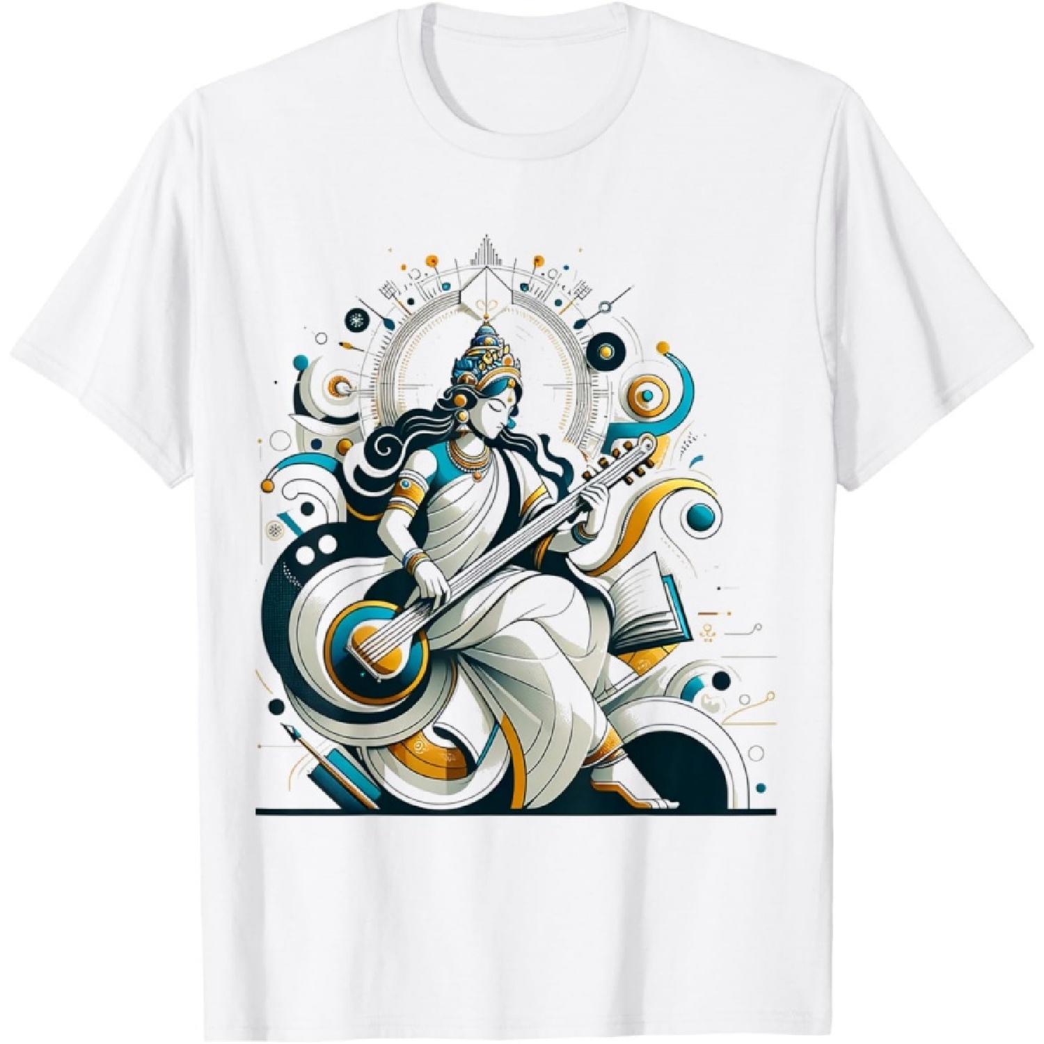 Hinduism Deity Saraswati Spirituality T-Shirt S
