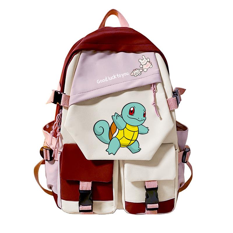 Pokemon Pokémon Elf Peripheral Printing Casual Backpack Elementary and Secondary School Students Large Capacity Backpack