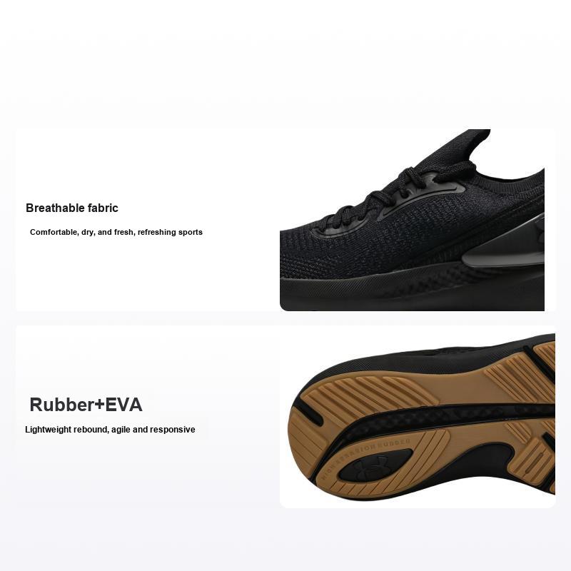 Under Armour UA Shift Легкие Удобные Дышащие Низкие Кроссовки Мужские Кроссовки Черные 3027776-002 45