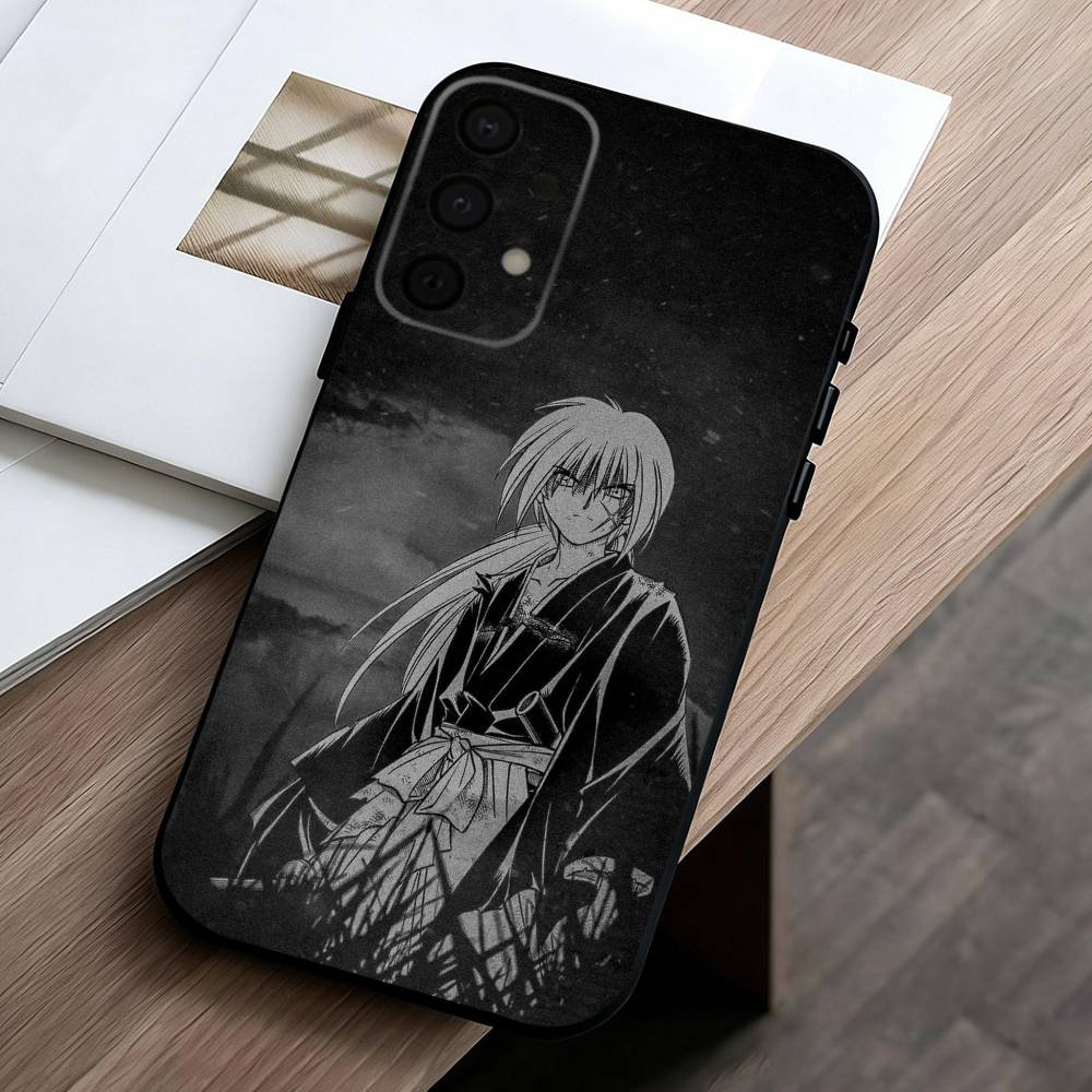 Anime R-Rurouni K-Kenshin-N Phone Case For Samsung Galaxy A73,A72,A71,A70,A53,A52,A51,Soft Silicone Black Cover