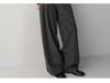 Façade Pattern High Waist Wide-Leg Casual Suit Pants for Women - Slimming, Floor-Length, Spring & Autumn Style
