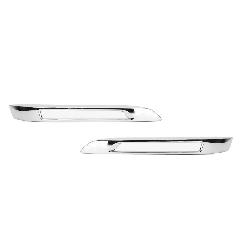 2pcs Fog Lamp Grille Chrome Molding Trim Cover Replacement for Benz GLK‑Class X204 Standard Facelift 2013 To 2015