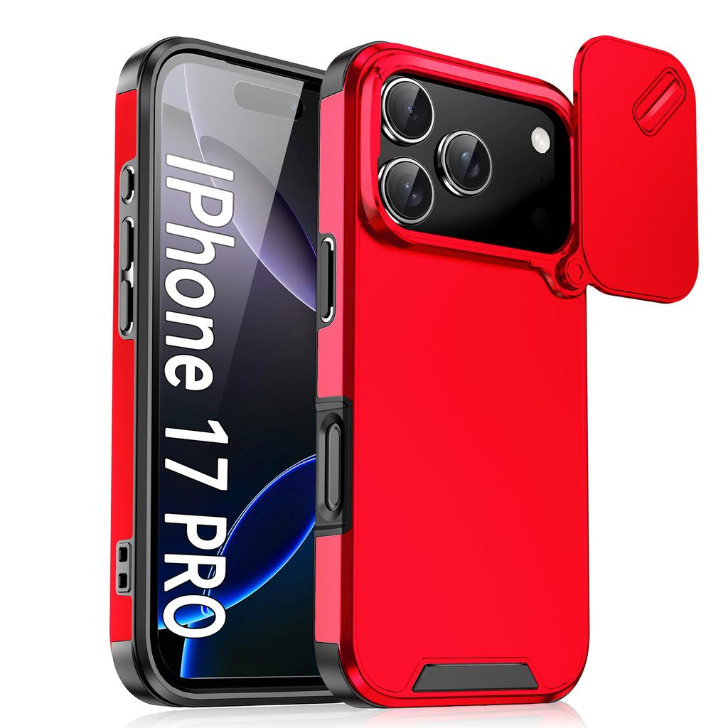 Slide Camera Lens Protection Phone Case For For Iphone 17Air 16E 16 15 14 Plus 13 Mini 12 11 17 Pro Max Shockproof Armor Cover Shell