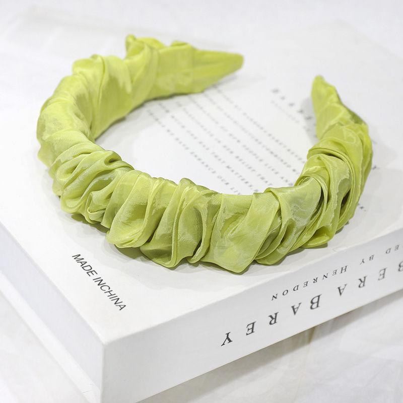 Hairpin Hair Band Hair Accessories Pleated Headwear Pure Color Headband Fashion